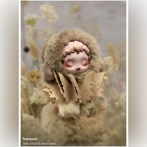 NIB POP MART SKULLPANDA L'impressionnisme Plush Pendant - Teakwood